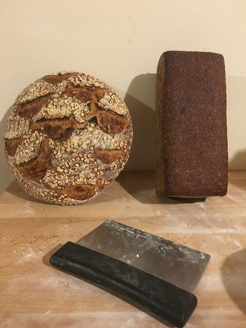 Tartine-style sourdough and 80% Rye